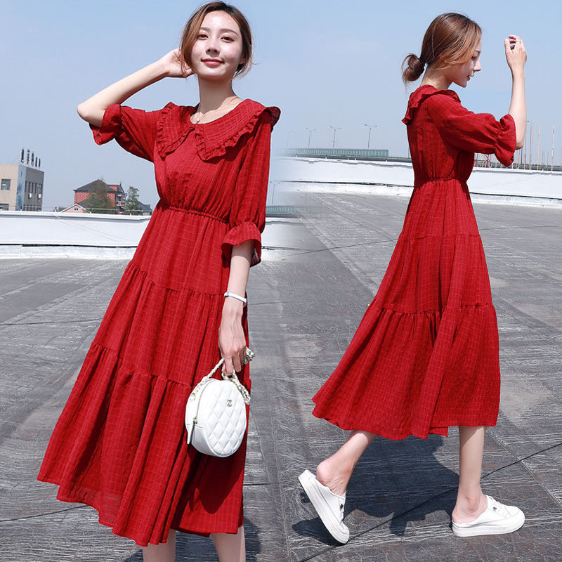 Midi Fashion Elegante 2021 Bla - French Vintage Floral Midi Dress recensie en prijs