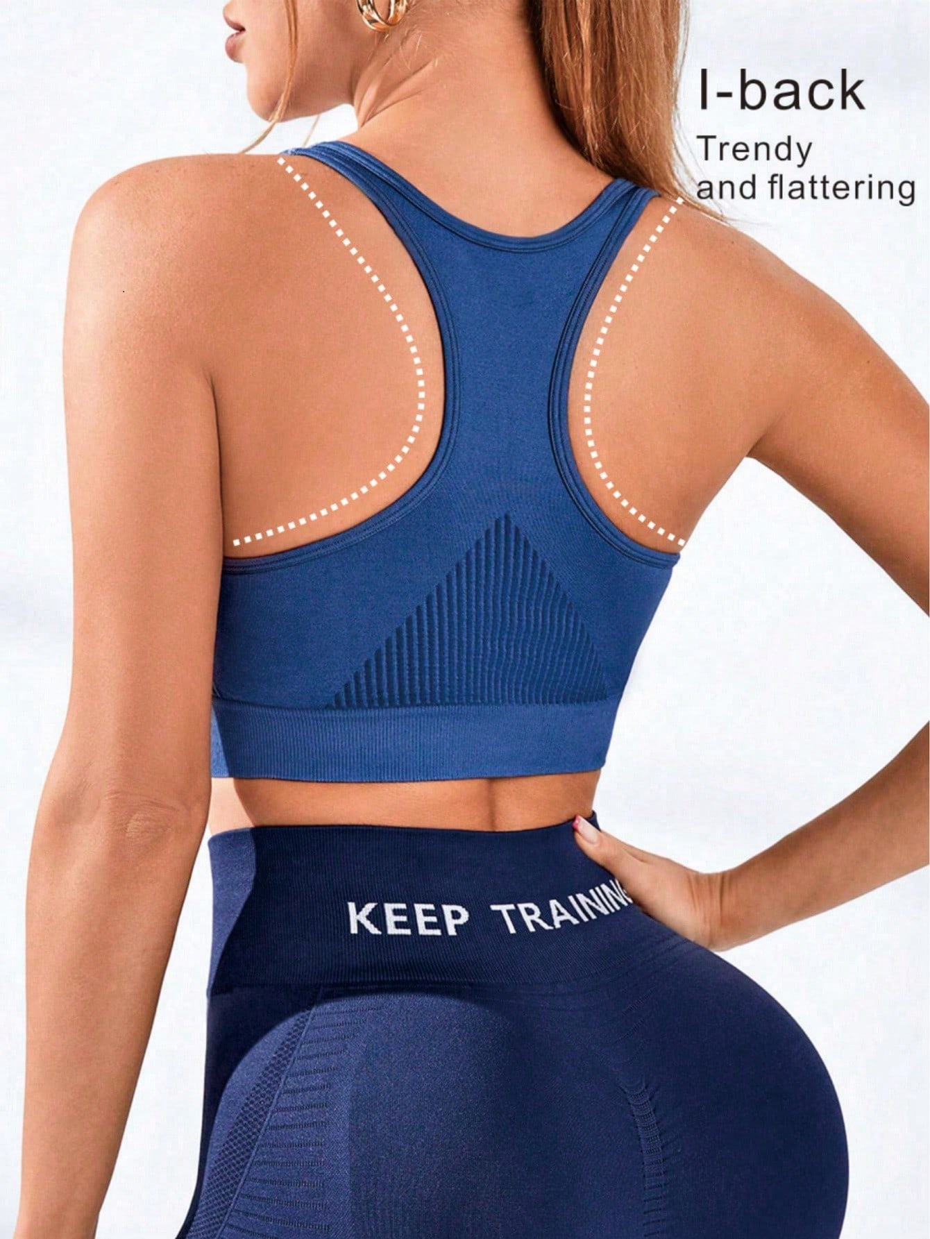 Sportbeha met racerback voor d - Seamless Ribbed Workout Tank Top recensie en prijs