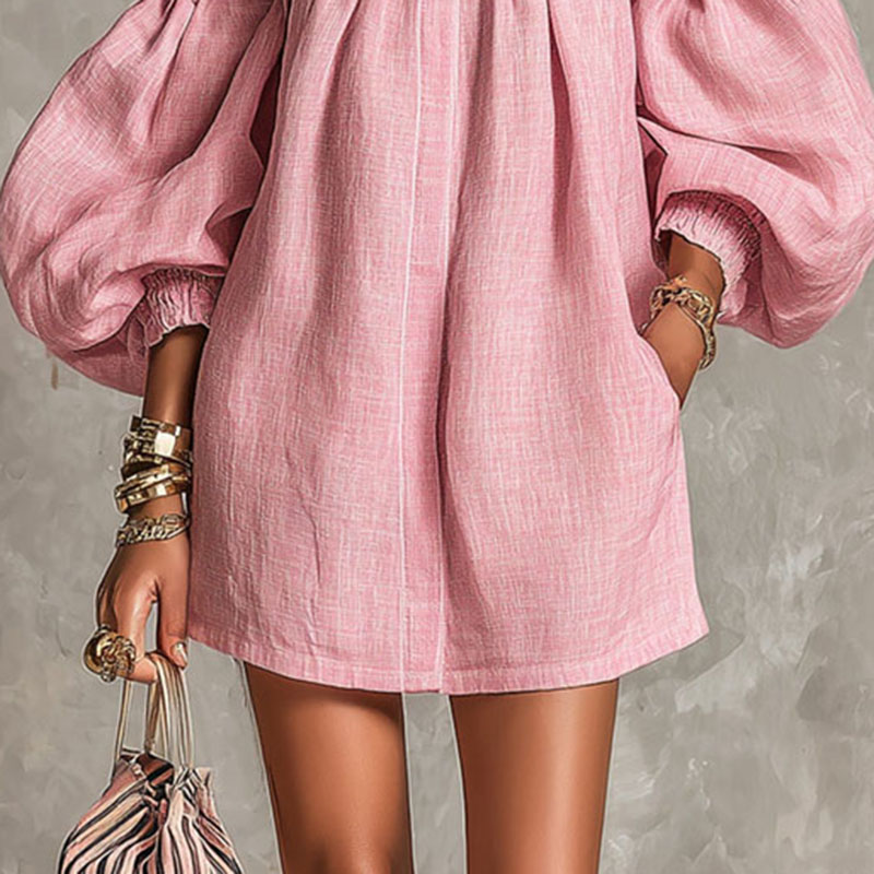 2026 Zomer Nieuwe Off Schouder - Off Shoulder Puff Sleeve Sundress recensie en prijs