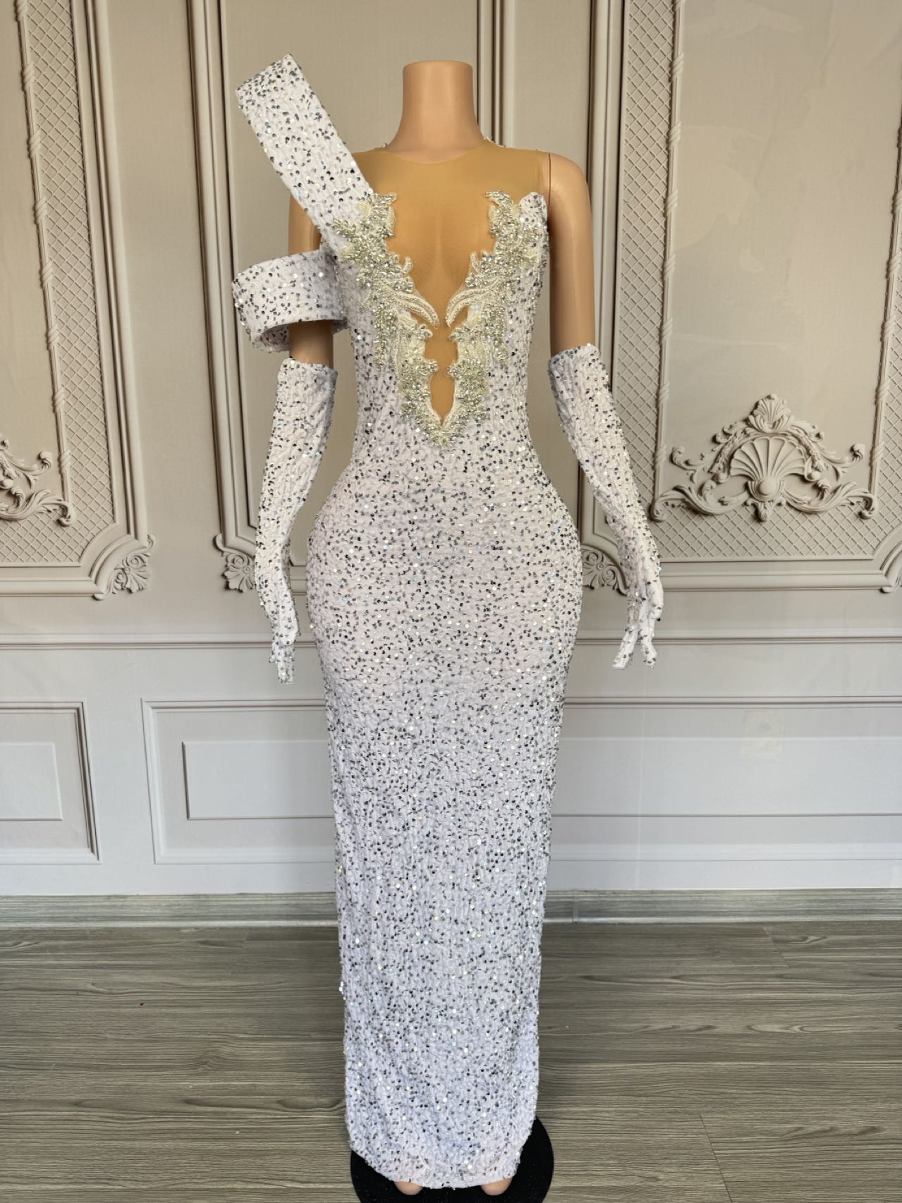 Glinsterende strass lange jurk - Sparkly Rhinestone Club Party Dress recensie en prijs