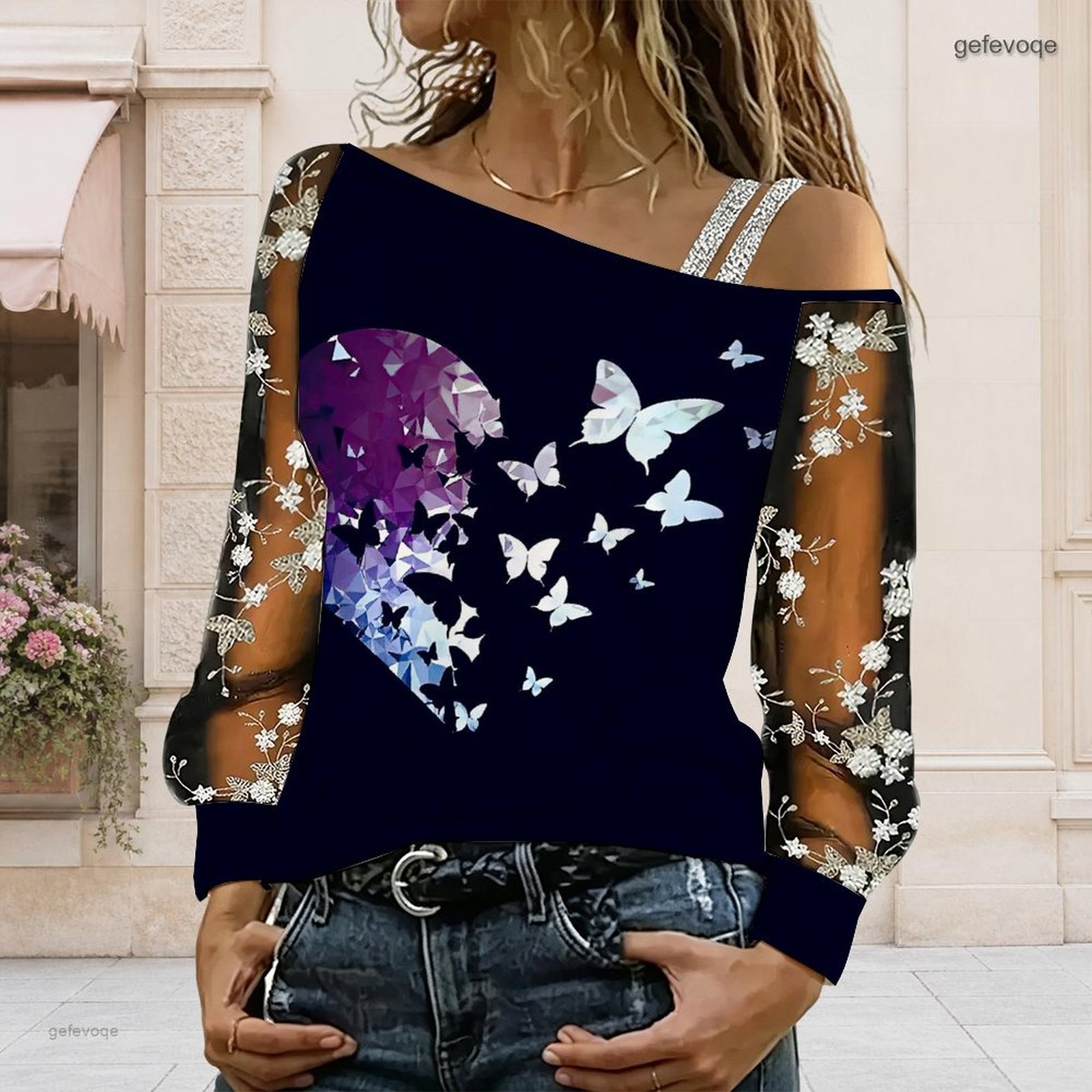 Dames off-shoulder blouse, asy - Blouses recensie en prijs