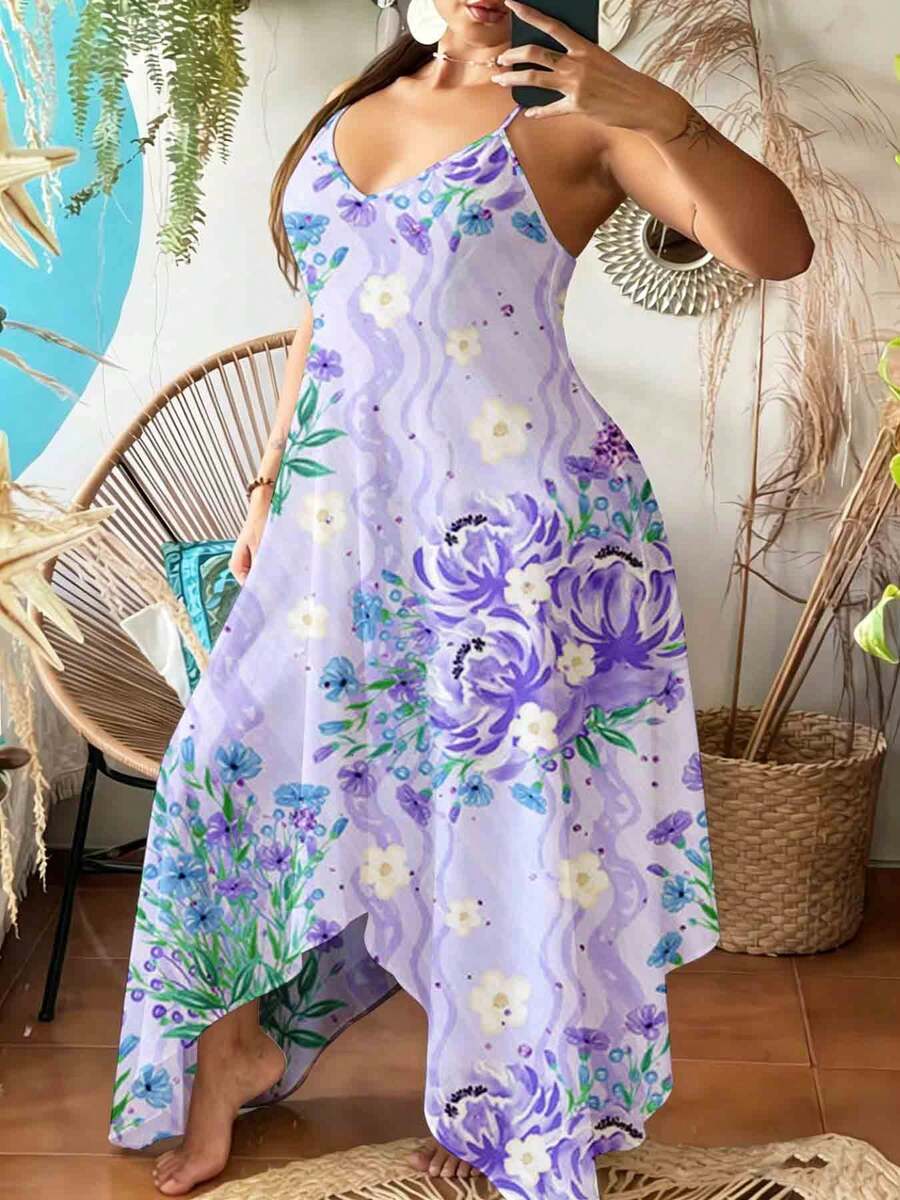 Bloemenprint maxi-jurk met spa - Boho Summer Beach Maxi Dress recensie en prijs