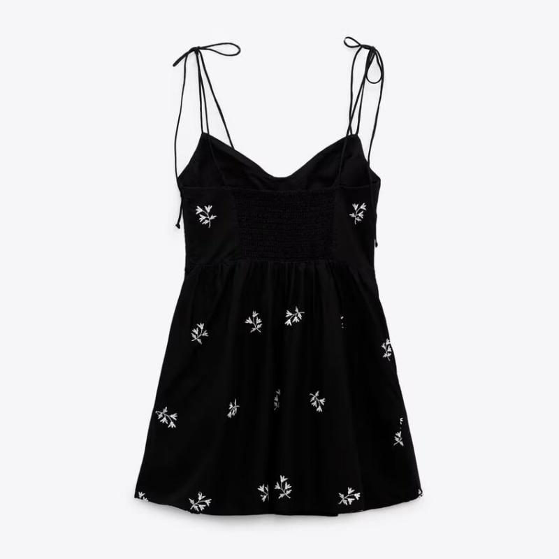 Zwarte damesjurk, taft, bloeme - French Vintage Floral Midi Dress recensie en prijs