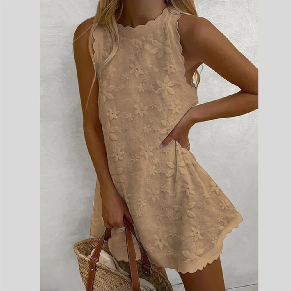 Casual witte kanten mini-jurk  - French Vintage Floral Midi Dress recensie en prijs