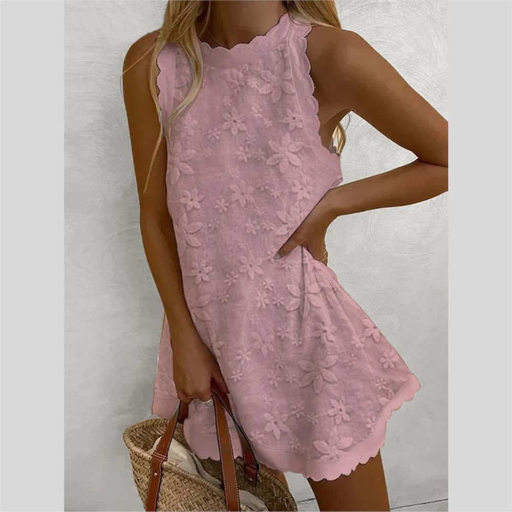 Casual witte kanten mini-jurk  - French Vintage Floral Midi Dress recensie en prijs