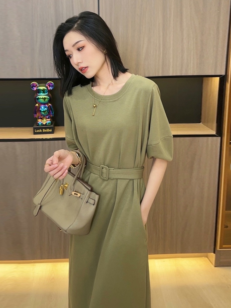 Klein Blue Dames Zomer Casual  - Korean Style A Line Shirt Dress recensie en prijs