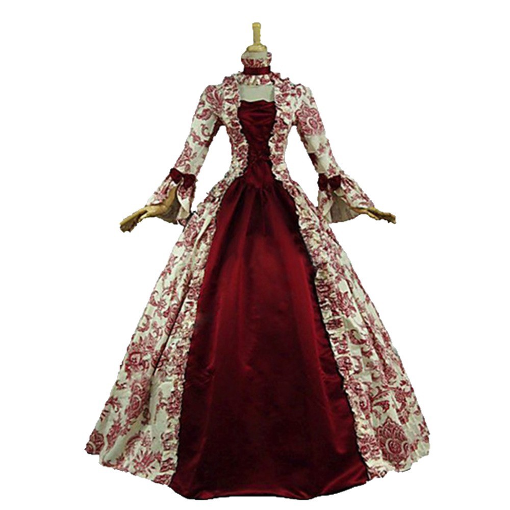 Gedrukte retro jurk met lange  - Dresses recensie en prijs